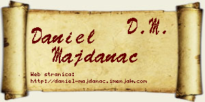 Daniel Majdanac vizit kartica